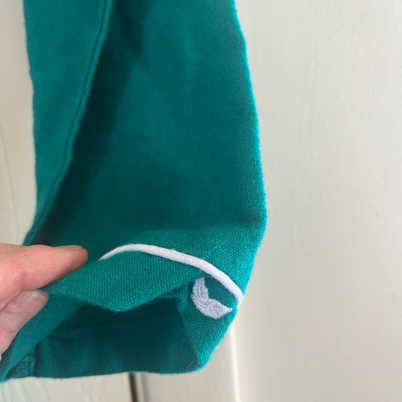 Petite Plume Kelly Green Cotton Cozy Lounge Robe Kids 11/12 - Picture 3 of 6